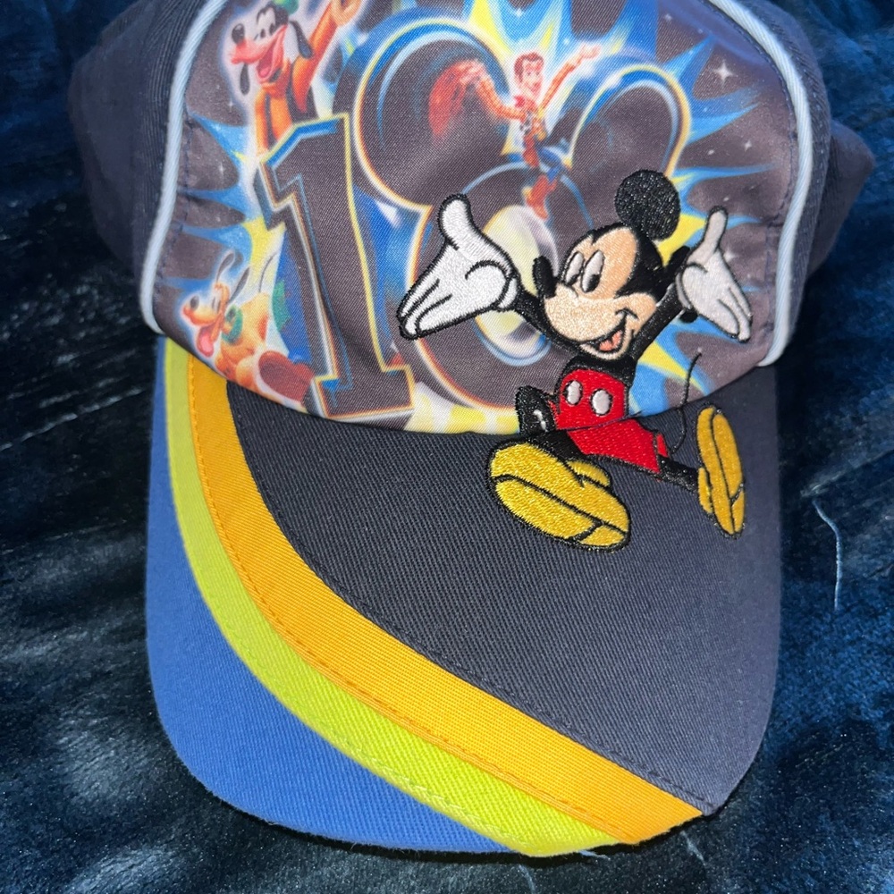 Mickey Mouse Kids Cap - Gray, Yellow, Blue
